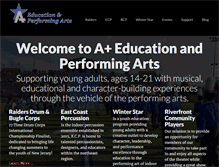 Tablet Screenshot of aplusarts.org